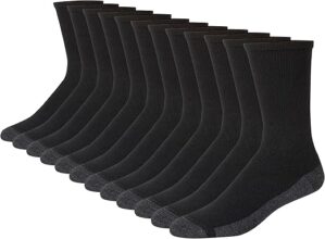 Hanes Men's Max Cushioned Crew Socks Multipack