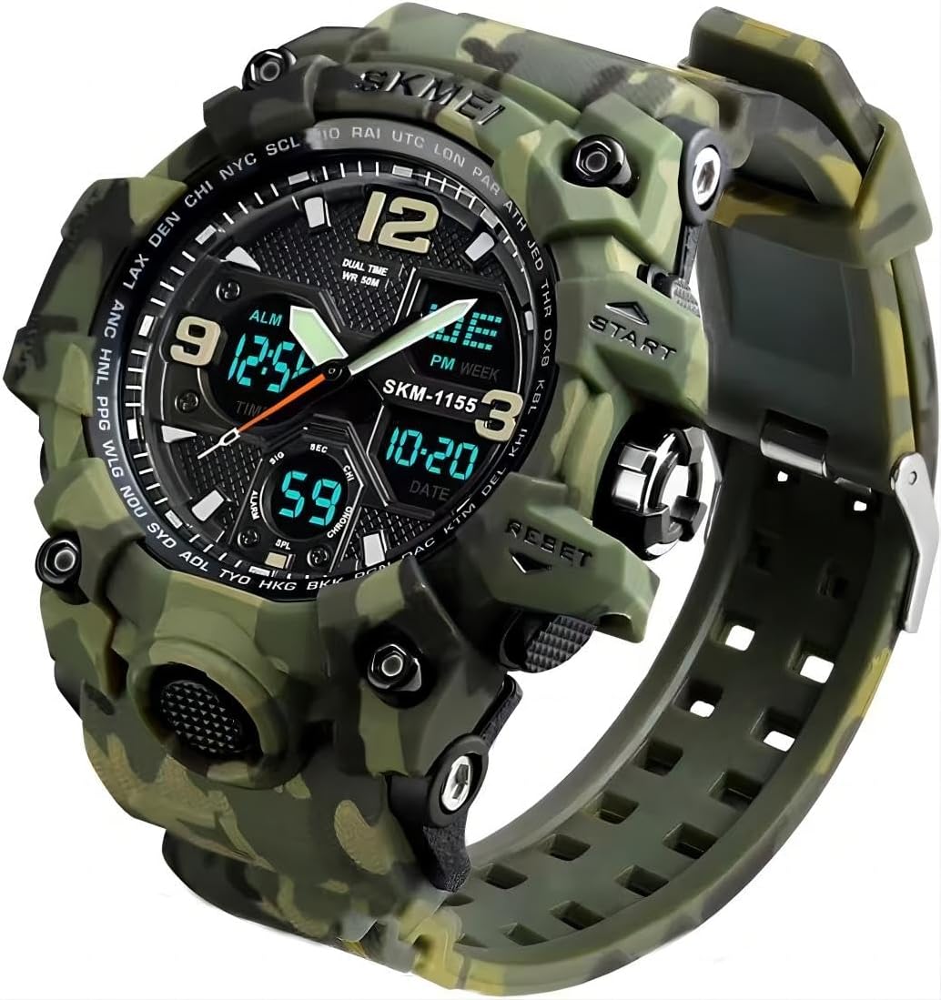 MJSCPHBJK Men's Military Waterproof Tactical Watch