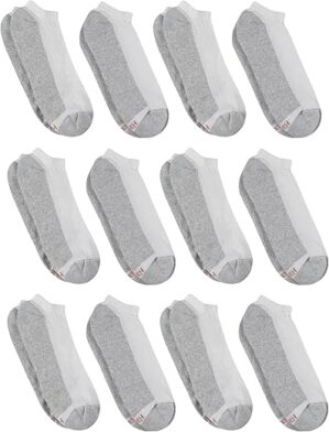 Hanes Men’s No Show Socks 12-Pair Pack