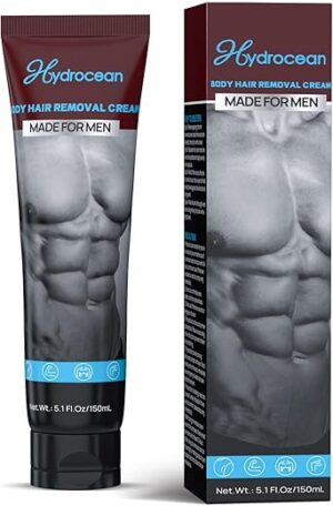 HYDROCEAN Men's Painless Hair Removal Cream, 150ml
