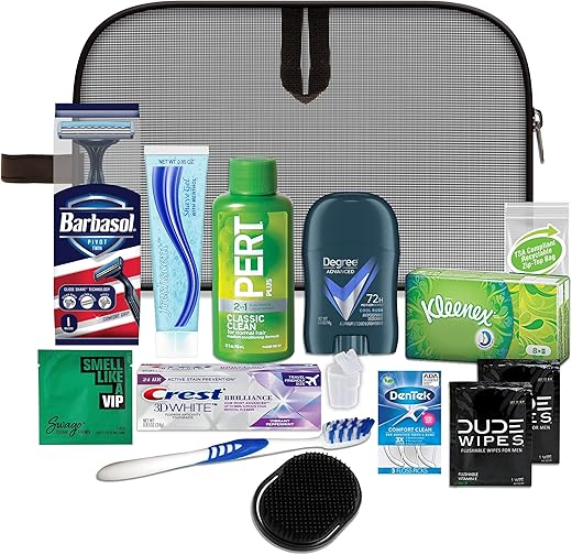 Convenience Kits International Men's Premium Black 15-Piece Kit