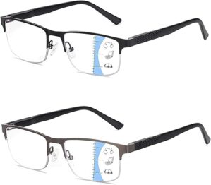 Missfive Mens Progressive Multifocus Reading Glasses