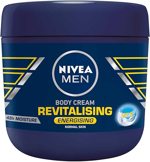 NIVEA Men's Revitalising Body Cream, 13.5oz