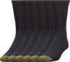 GOLDTOE Men’s Sport 656 Cotton Crew Socks