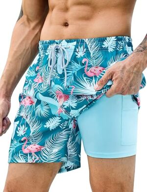 KBVOT Men’s Swim Trunks With Liner