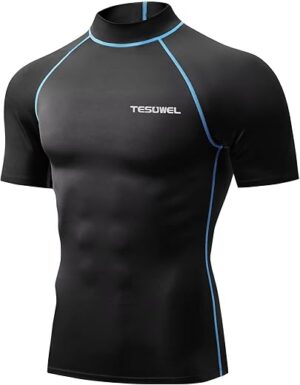 Tesuwel Men’s UPF 50+ Rash Guard Shirt
