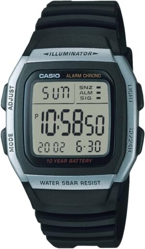 Casio Men’s W96H-1AV Stainless Steel Sport Watch