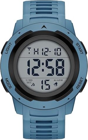 GOLDEN HOUR Mens Waterproof Digital Sport Watch