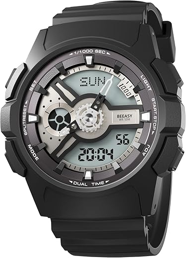 Beeasy Men's Waterproof Digital Sports Watch