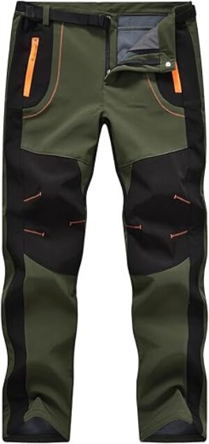 TBMPOY Men's Waterproof Fleece Lined Ski Pants