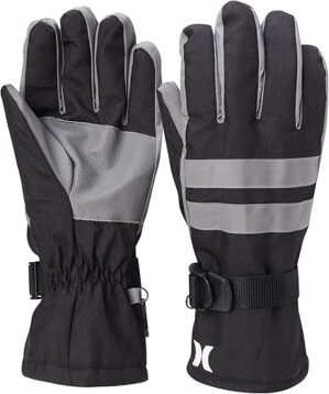 Hurley Men’s Waterproof Thermal Ski Gloves