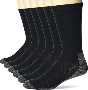 Hanes Men’s Work Socks, 6-Pack