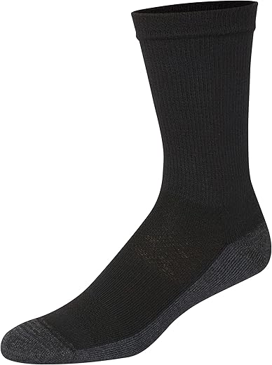 Hanes Men's X-Temp Cushioned Crew Socks, 12-Pack