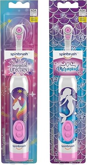 Spinbrush Mermaid & Unicorn Kids Electric Toothbrush Pack