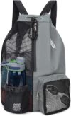 WANDF Mesh Drawstring Backpack With Wet Pocket