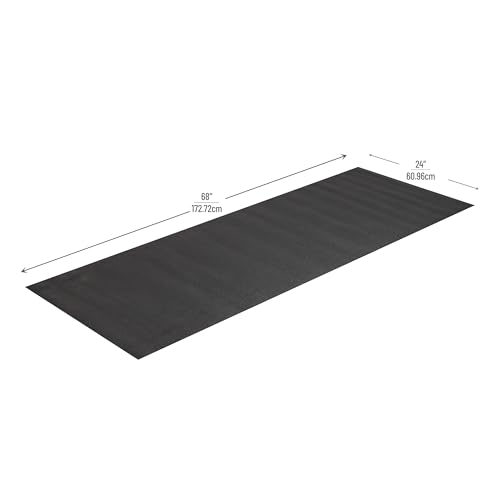 Mind Reader Yoga Fitness Extra Thick Exercise Mat YOGAPVC-BLK - Image 3