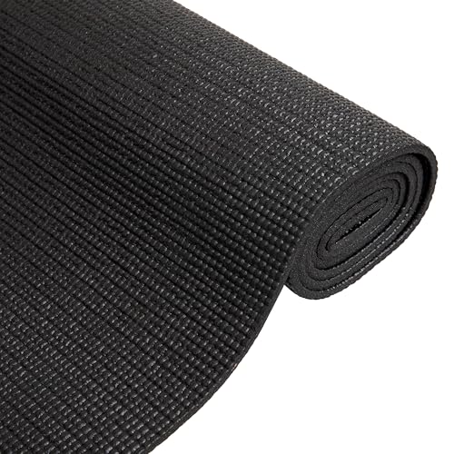 Mind Reader Yoga Fitness Extra Thick Exercise Mat YOGAPVC-BLK - Image 4