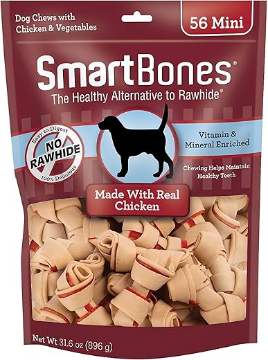 SmartBones Mini Bones With Real Chicken Chews