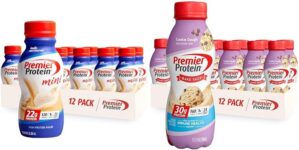 Premier Protein Mini Protein Shakes, Vanilla & Cookie Dough, 12 Pack
