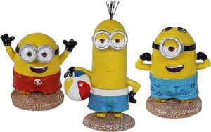 Penn-Plax Minions 3-Piece Aquarium Ornament Bundle