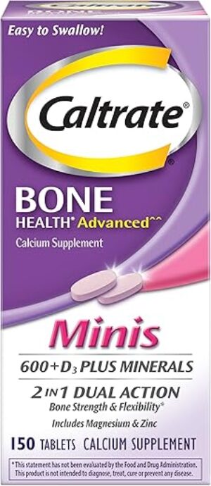 Caltrate Minis 600 Plus D3 Minerals Supplement – 150 Count