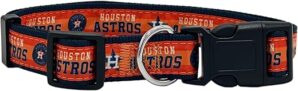 Pets First MLB Pet Collar: Houston Astros, Large