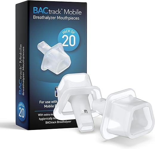 BACtrack Mobile Smartphone Breathalyzer Mouthpieces (20 Count)