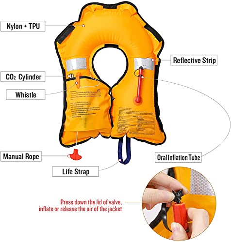 MOCOTONO Inflatable Life Jacket, Automatic/Manual PFD Vest - Image 5