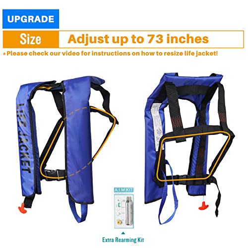 MOCOTONO Inflatable Life Jacket, Automatic/Manual PFD Vest - Image 2