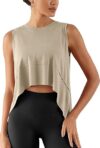 ODODOS Modal Soft Sleeveless Crop Top for Women