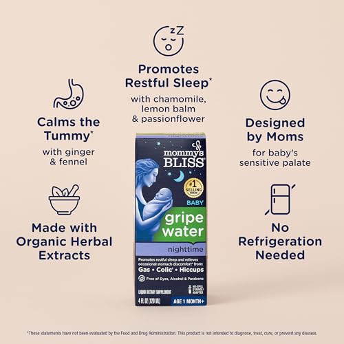 Mommy's Bliss Gripe Water Night Time, Infant Relief 4 FL OZ - Image 4
