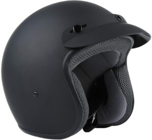TCMT Motorcycle 3/4 Open Face Helmet DOT Approved