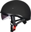 ILM Motorcycle Half Helmet With Sunshield 883V