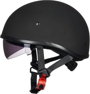 ILM Motorcycle Half Helmet With Sunshield 883V