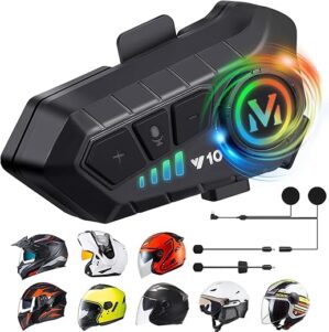 FEYA Motorcycle Helmet Speakers High Battery Life