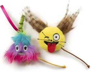 SmartyKat Mouse Moods Emoji Catnip Toys, 2 Count
