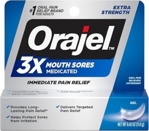 Orajel Mouth Sores Maximum Strength Gel Tube
