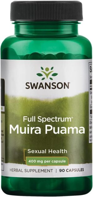Swanson Muira Puama Root Libido Boost Supplement 400 mg