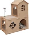 Furhaven Multi-Level Cardboard Cat House W/ Catnip