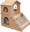 Furhaven Multi-Level Cat House With Catnip