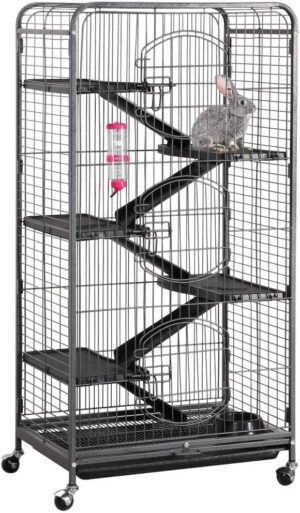 Yaheetech Multi Levels Rolling Large Ferret Cage