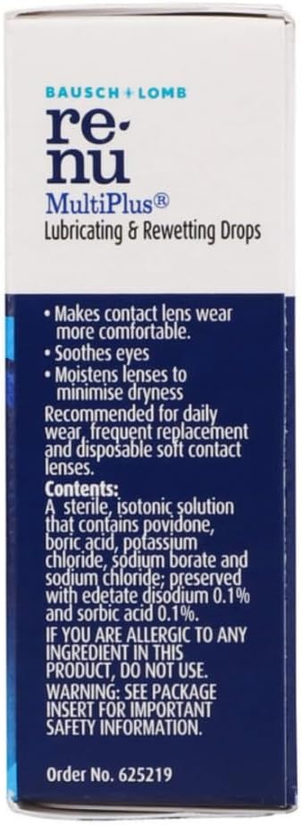 Renu MultiPlus Lubricating Eye Drops, 0.27 Oz