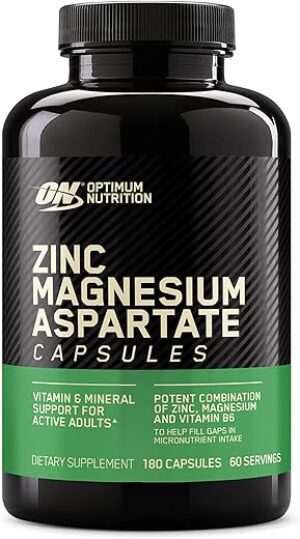 Optimum Nutrition Muscle Recovery Zinc Magnesium Supplement, 180 Count