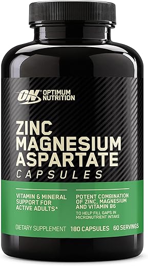 Optimum Nutrition Muscle Recovery Zinc Magnesium Supplement, 180 Count