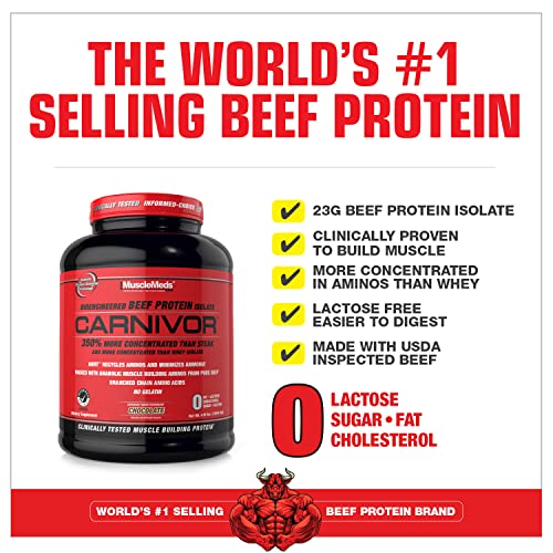 MuscleMeds Carnivor Beef Protein Isolate Powder, Chocolate - Image 3