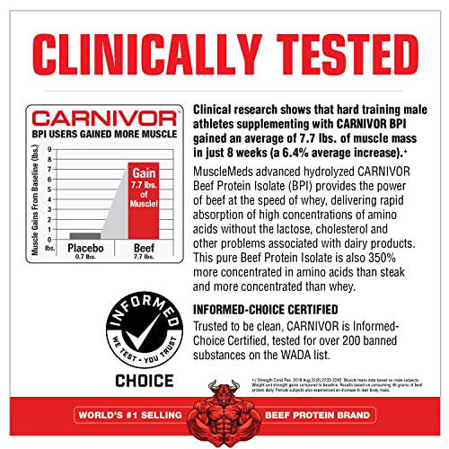 MuscleMeds Carnivor Beef Protein Isolate Powder, Chocolate - Image 4