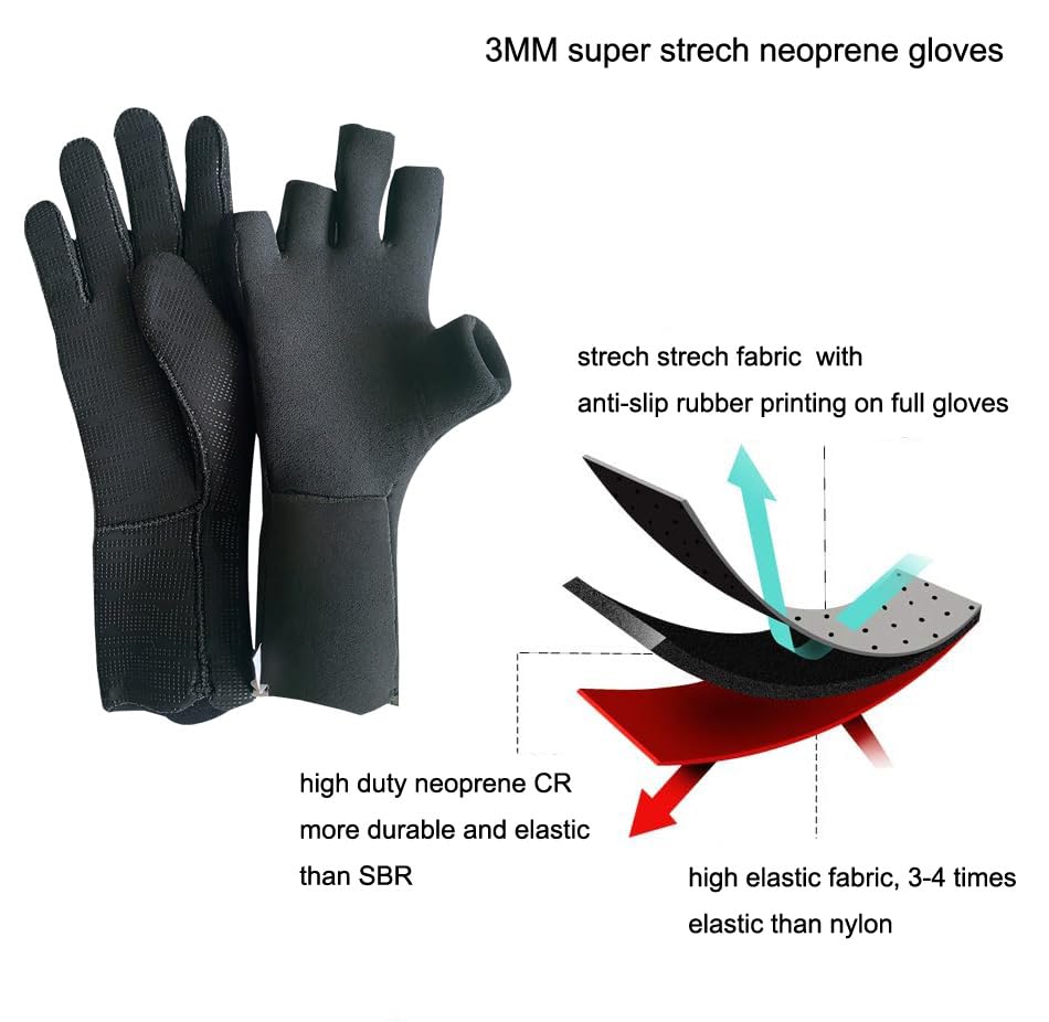 MYLEDI Neoprene 3mm Thermal Wetsuit Gloves - Image 5