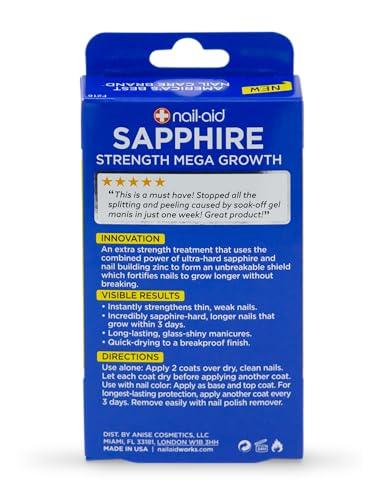Nail-Aid Sapphire Strengthener & Mega Growth Treatment - Image 5