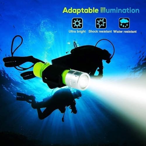 NAKCNM Diving Flashlight Super Bright IPX8 Waterproof - Image 3