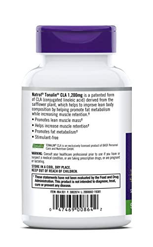 Natrol Tonalin CLA Softgels, Promotes Fat Metabolism - Image 2